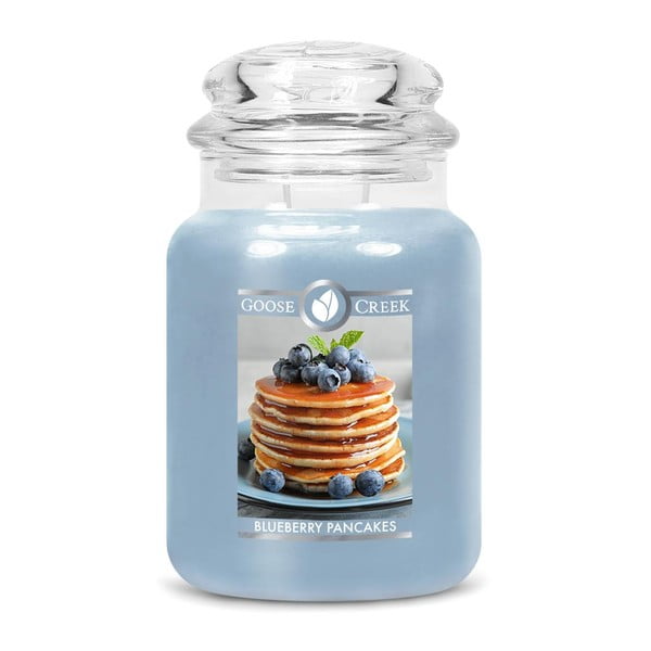Vonná sviečka v sklenenej dóze Goose Creek Blueberry Pancakes, 150 hodín horenia