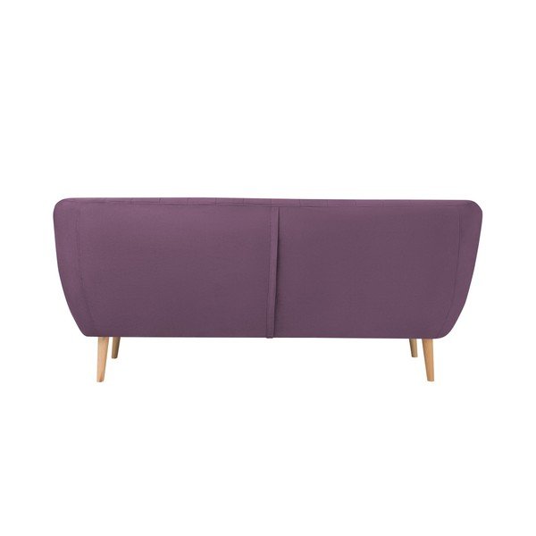 Fialová zamatová pohovka Mazzini Sofas Sardaigne, 188 cm-image-3