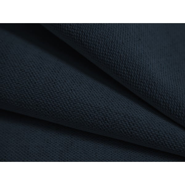 Tmavomodrá čalúnená dvojlôžková posteľ s úložným priestorom/bez čela s roštom 140x200 cm Susan – Micadoni -image-4