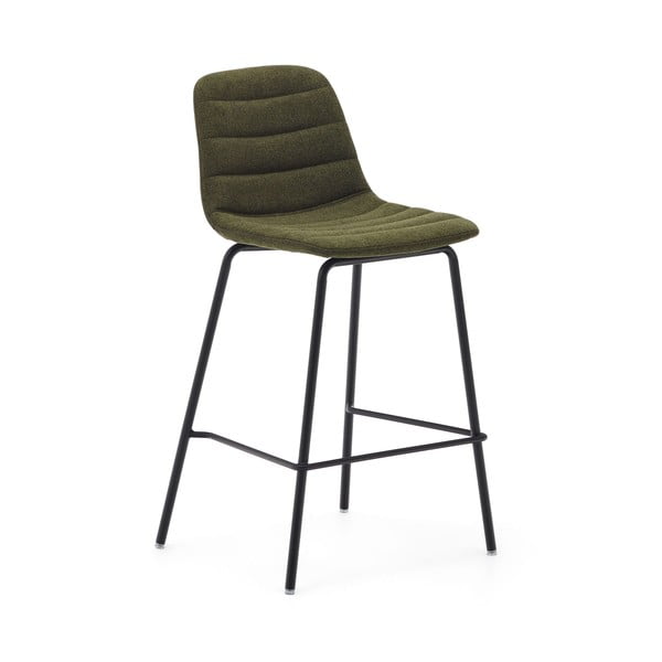 Tmavozelené barové stoličky v súprave 2 ks 92,5 cm Zunilda – Kave Home