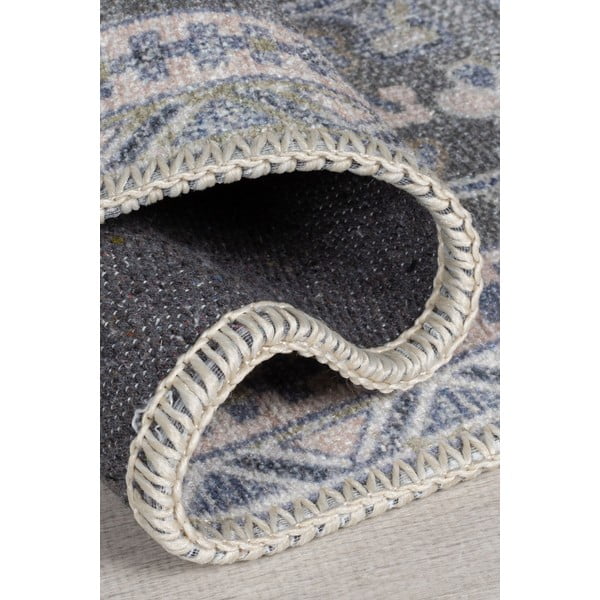 Zelený umývateľný behúň s prímesou recyklovaných vlákien 60x230 cm Windsor – Flair Rugs-image-2