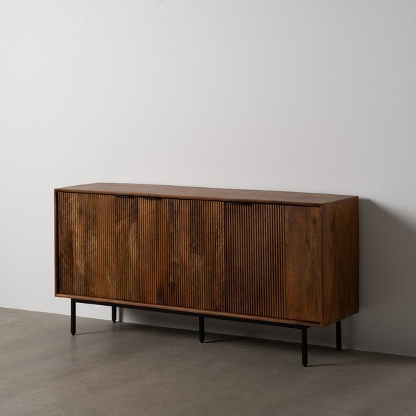 Hnedá komoda z mangového dreva 160x78x40 cm Sagara – Ixia-image-2