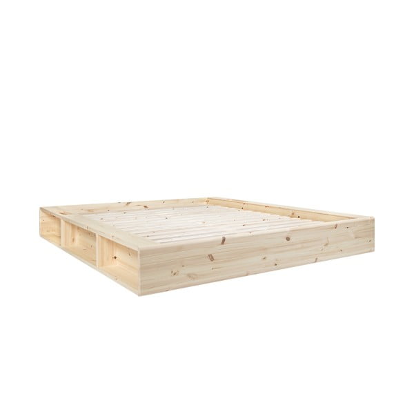 Dvojlôžková posteľ z borovicového dreva s roštom 160x200 cm Ziggy – Karup Design