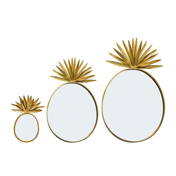 Sada 3 zrkadiel Bombay Duck Pineapple