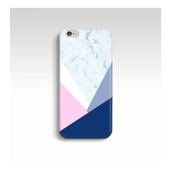 Obal na telefón Marble Navy Triangle pre iPhone 6+/6S+