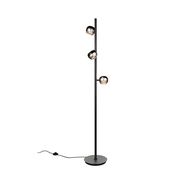 Čierna/v striebornej farbe LED stojacia lampa (výška  150 cm) Orbit – Trio Select-image-4