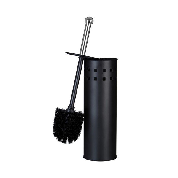 Matne čierna kovová WC kefa Indy – Premier Housewares-image-3