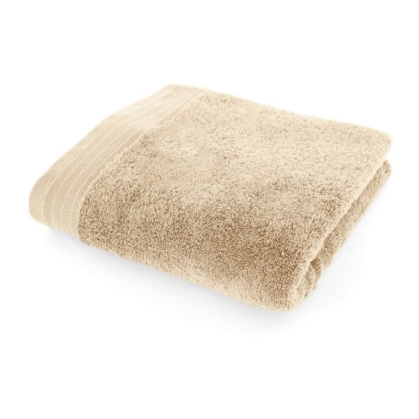 Béžový bavlnený uterák Fred, 50 × 90 cm