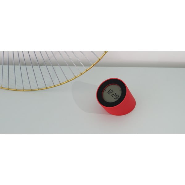 Červený budík s LED displejom Gingko Edge-image-1