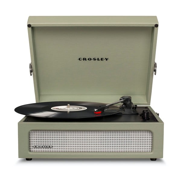 Zelený gramofón Crosley Voyager Sage-image-3