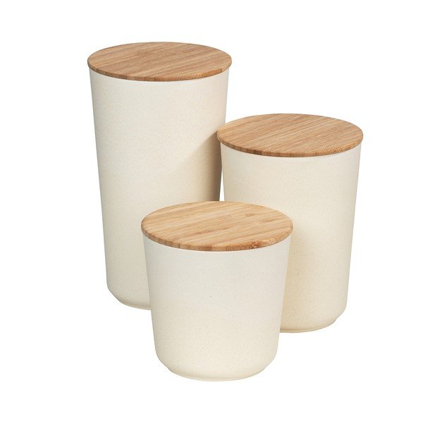 Béžový úložný box s bambusovým vekom Wenko Bondy, 500 ml-image-2