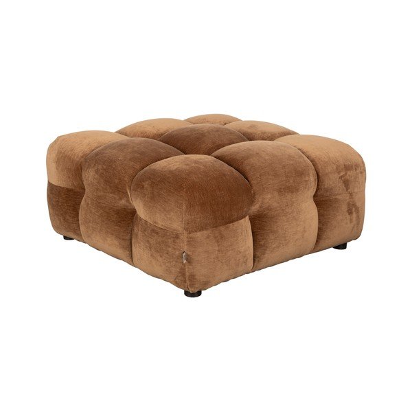 Hnedá zamatová modulárna podnožka Hackman – Dutchbone-image-2