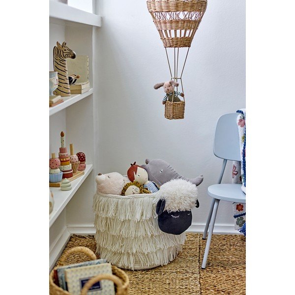 Biely látkový detský kôš na hračky 40x25x30 cm Dolly – Bloomingville Mini-image-2