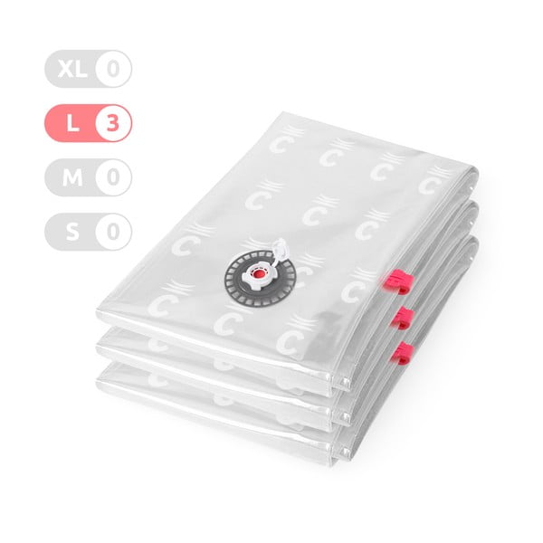 Vákuové vrecia v súprave 3 ks Premium Valve L – Compactor-image-2