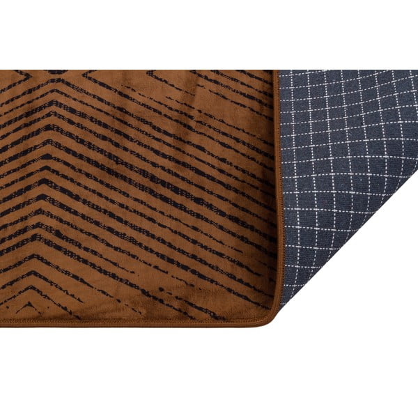 Hnedý umývateľný koberec 180x120 cm - Vitaus-image-2