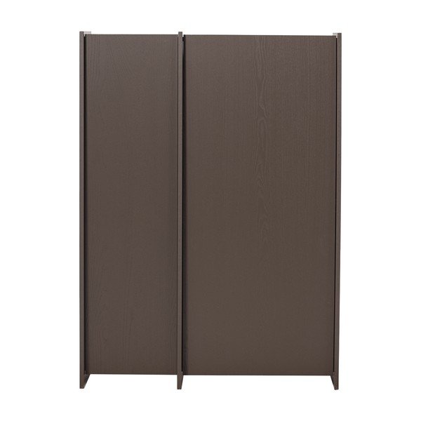 Tmavohnedá skrinka v dekore jaseňa 102x140x44 cm Brock – WOOOD-image-2