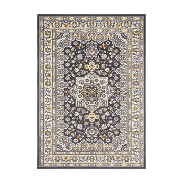 Tmavosivý koberec Nouristan Parun Tabriz, 120 x 170 cm