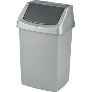 Sivý odpadkový kôš Curver Click-it, 25 l