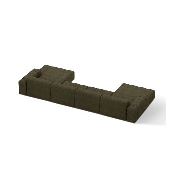 Khaki ženilková rohová pohovka (do tvaru "U") Chicago – Cosmopolitan Design-image-2