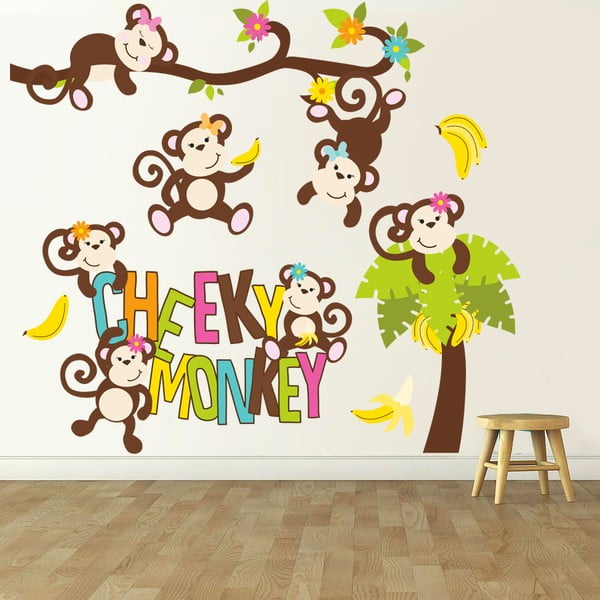 Samolepka na stenu Cheeky monkey