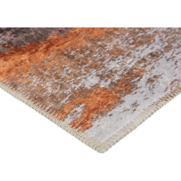 Červeno-modrý prateľný koberec 80x50 cm - Vitaus-image-2