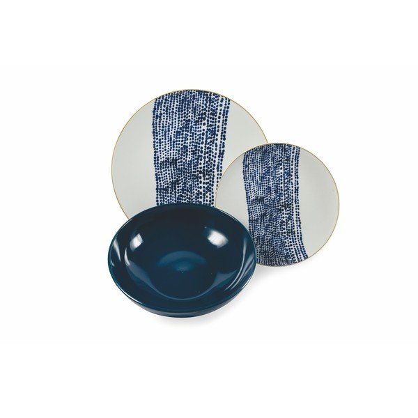 18-dielna súprava riadu z porcelánu a kameniny VDE Tivoli 1996 Blue Masai-image-4