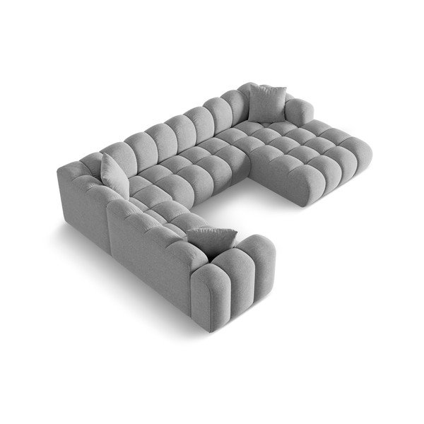 Svetlosivá ženilková rohová pohovka (ľavý roh/do tvaru "U") Treno – Cosmopolitan Design-image-2