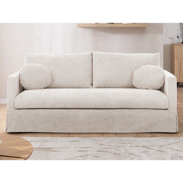 Krémovobiela pohovka 195 cm Paphos – Ropez-image-3