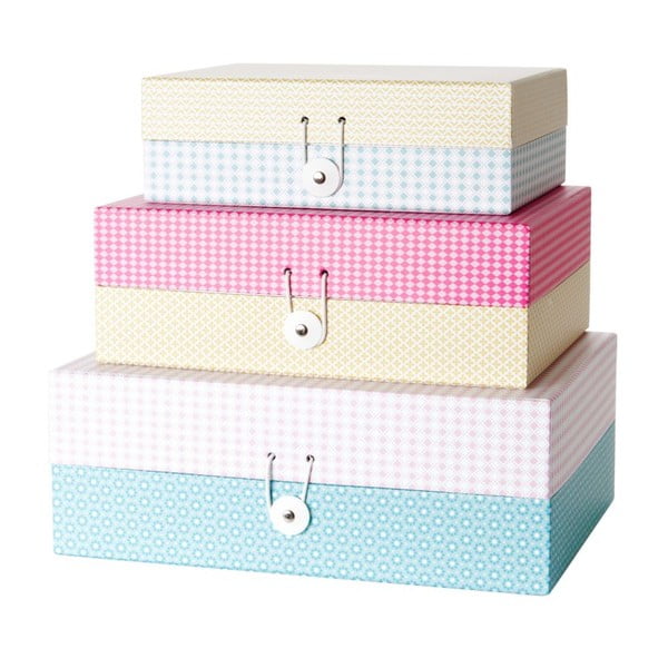 Set 3 krabičiek Grid Colour-image-1