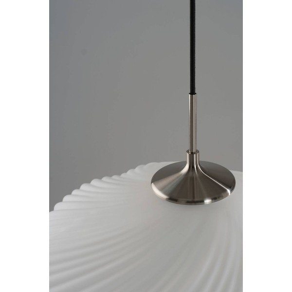 Biele/v striebornej farbe so stmievačom závesné svietidlo z opálového skla ø 50 cm Meringue – Jotex-image-3