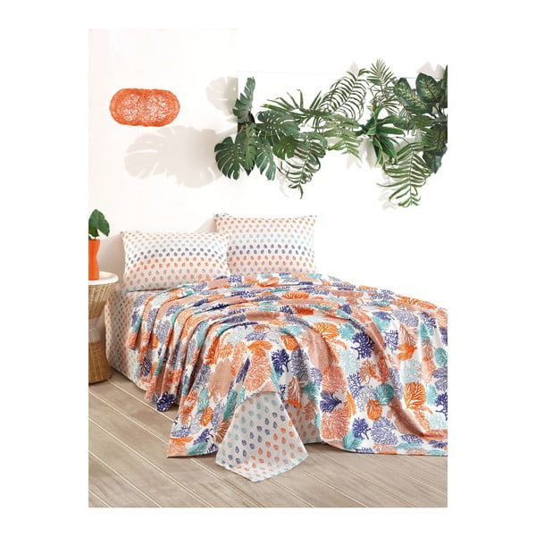 Prikrývka cez posteľ z bavlny Dreamin, 160 × 200 cm