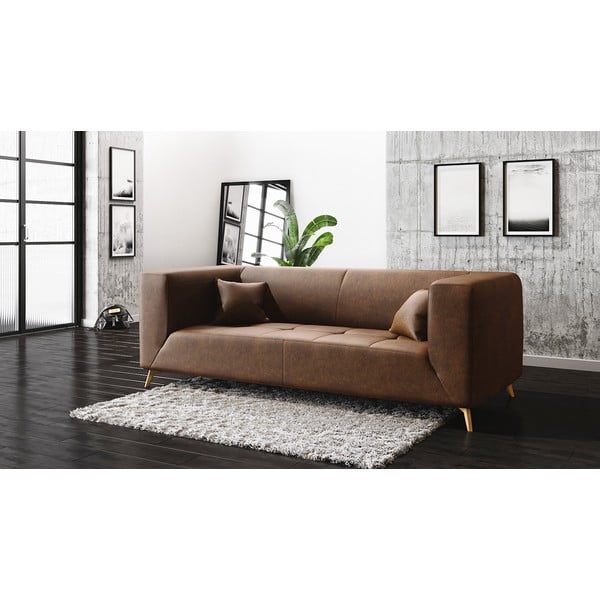 Medovožltá pohovka MESONICA Toro, 217 cm-image-1