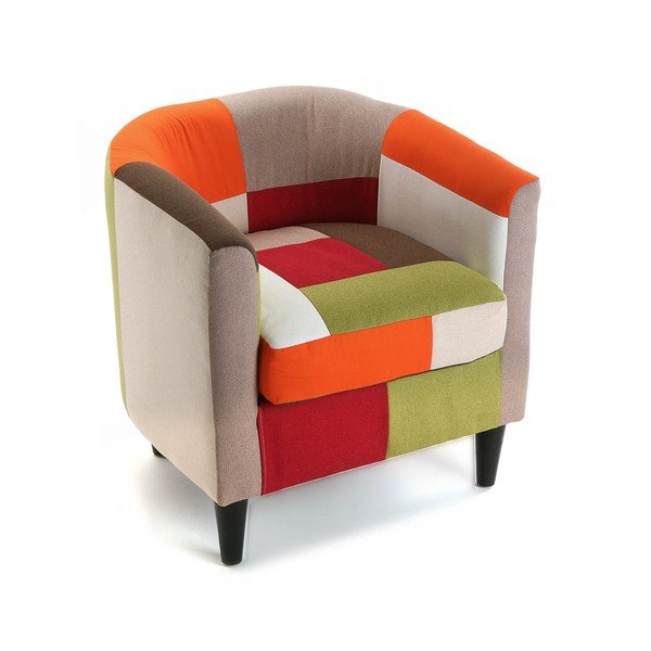 Kreslo Versa Red Patchwork