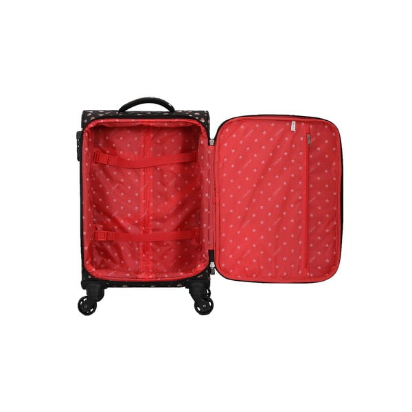 Čierny kufor na 4 kolieskach Lollipops Rubbi-image-2