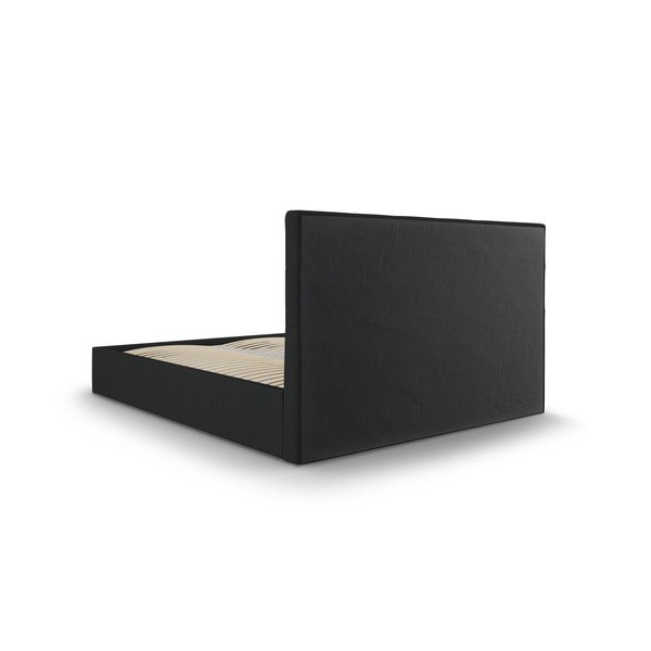 Čierna dvojlôžková posteľ Mazzini Beds Nerin, 180 x 200 cm-image-4