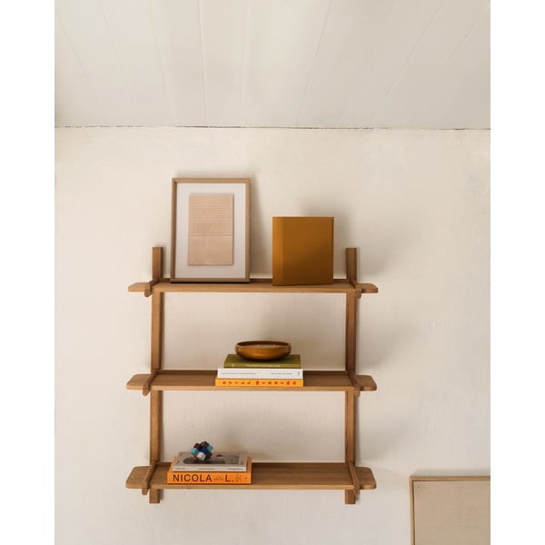 Modulárny policový systém z dubového dreva v prírodnej farbe 110x98 cm Sitra – Kave Home-image-1
