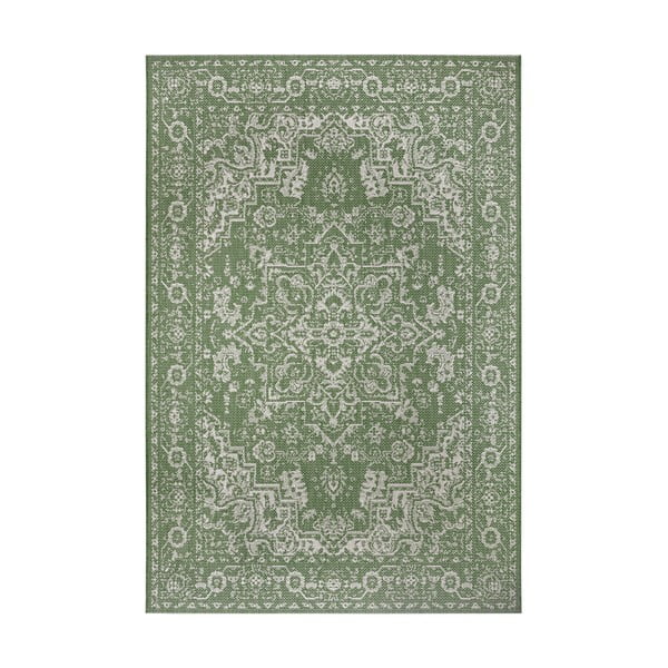 Zeleno-béžový vonkajší koberec Ragami Vienna, 120 x 170 cm