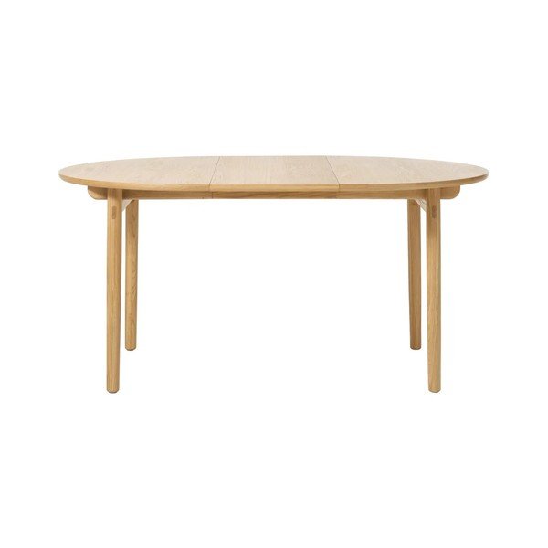 Okrúhly rozkladací jedálenský stôl v dekore duba ø 120 cm Carno – Unique Furniture-image-2