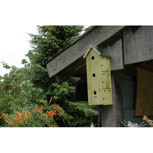 Drevená vtáčia búdka Triple – Esschert Design-image-3