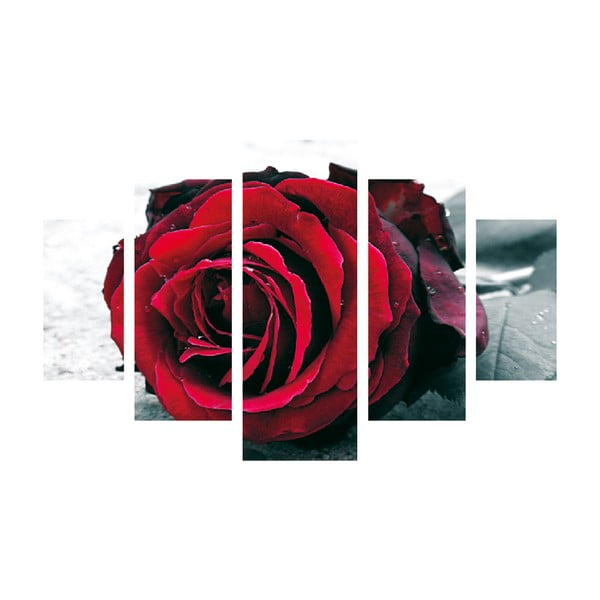 Viacdielny obraz Roses Are Red, 92 × 56 cm