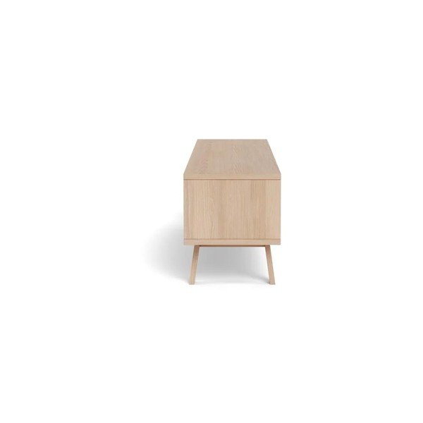 Dyhovaný TV stolík v svetlo prírodnej farbe 180x50x40 cm Lamberth – Actona-image-4
