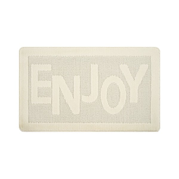 Krémová kúpeľňová predložka 60x100 cm Enjoy – Foutastic