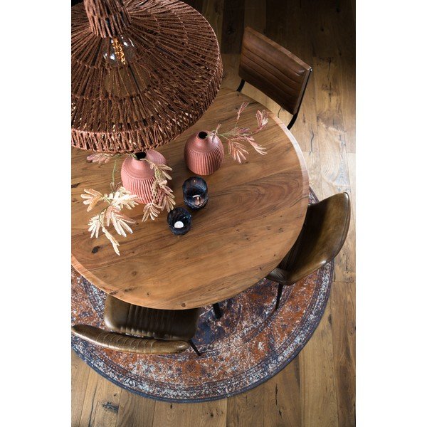 Okrúhly jedálenský stôl s doskou z akácie v prírodnej farbe ø 120 cm Mimoso – Light & Living-image-3