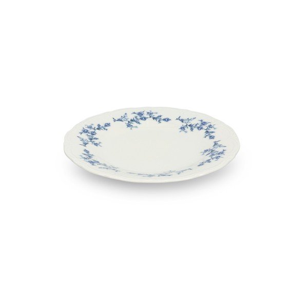 Biely/modrý porcelánový tanier ø 21 cm Retro – BonBistro-image-3