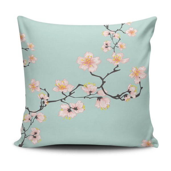 Vankúš s prímesou bavlny Cushion Love Pinkie Branch, 45 × 45 cm