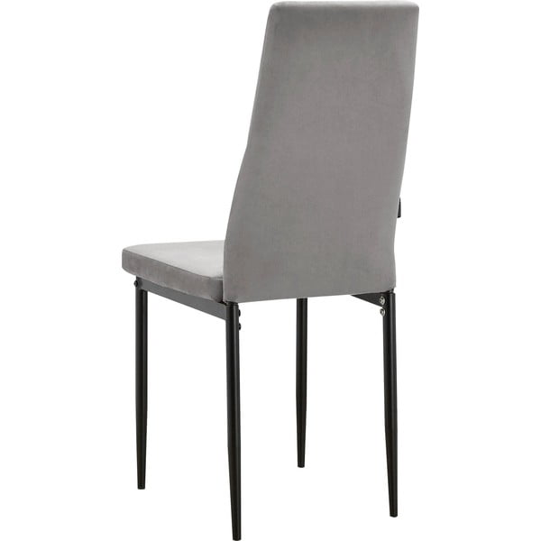 Sivé zamatové jedálenské stoličky v súprave 2 ks Kelly – Støraa-image-3