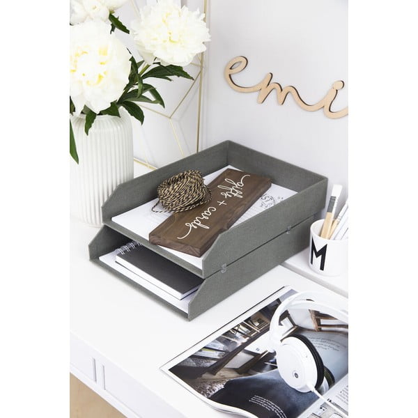 Kartónové organizéry na dokumenty v súprave 2 ks Hakan – Bigso Box of Sweden-image-1