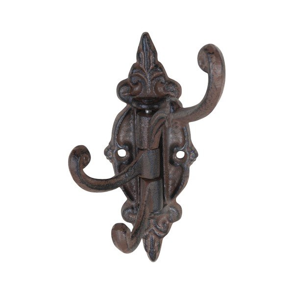 Tmavohnedý nástenný kovový háčik – Esschert Design-image-3