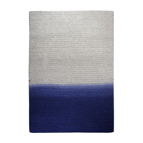 Vlnený koberec Kollam Grey/blue, 160x230 cm