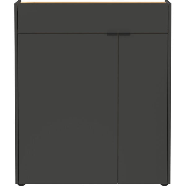 Antracitová skrinka 82x102x22 cm Ameca – Germania-image-1